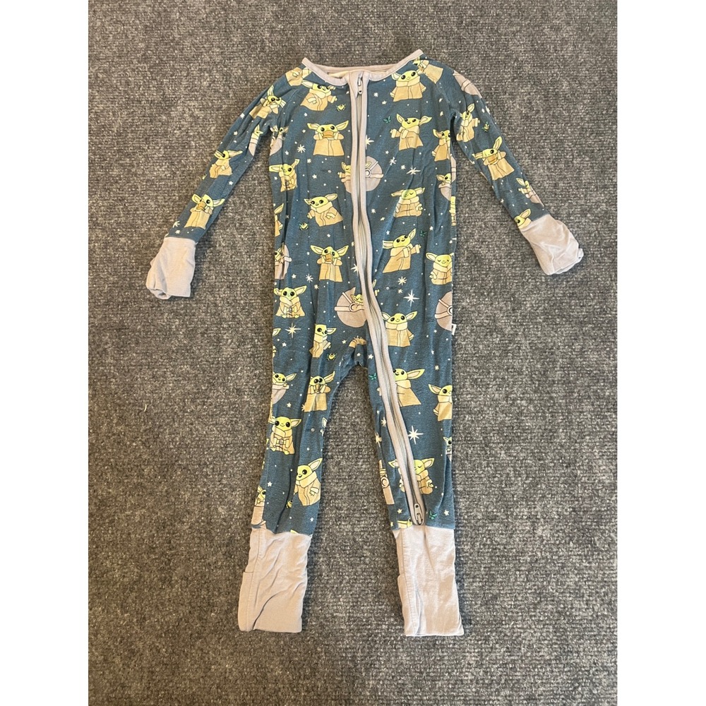 Little Sleepies Star Wars Grogu Baby Yoda Zippy Bamboo Sleeper 6-12 Months